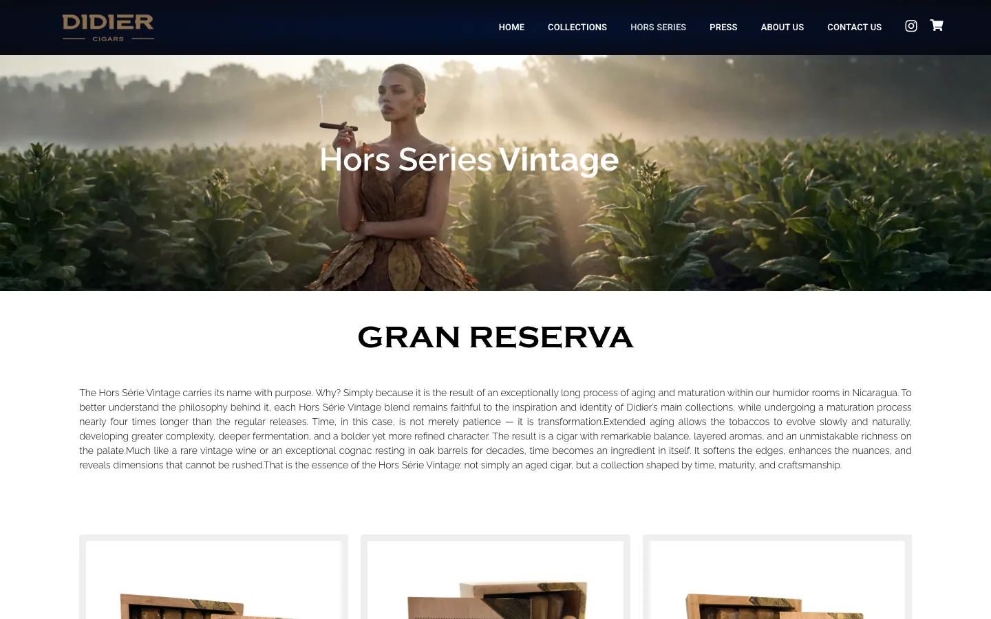 Hors Series Vintage page