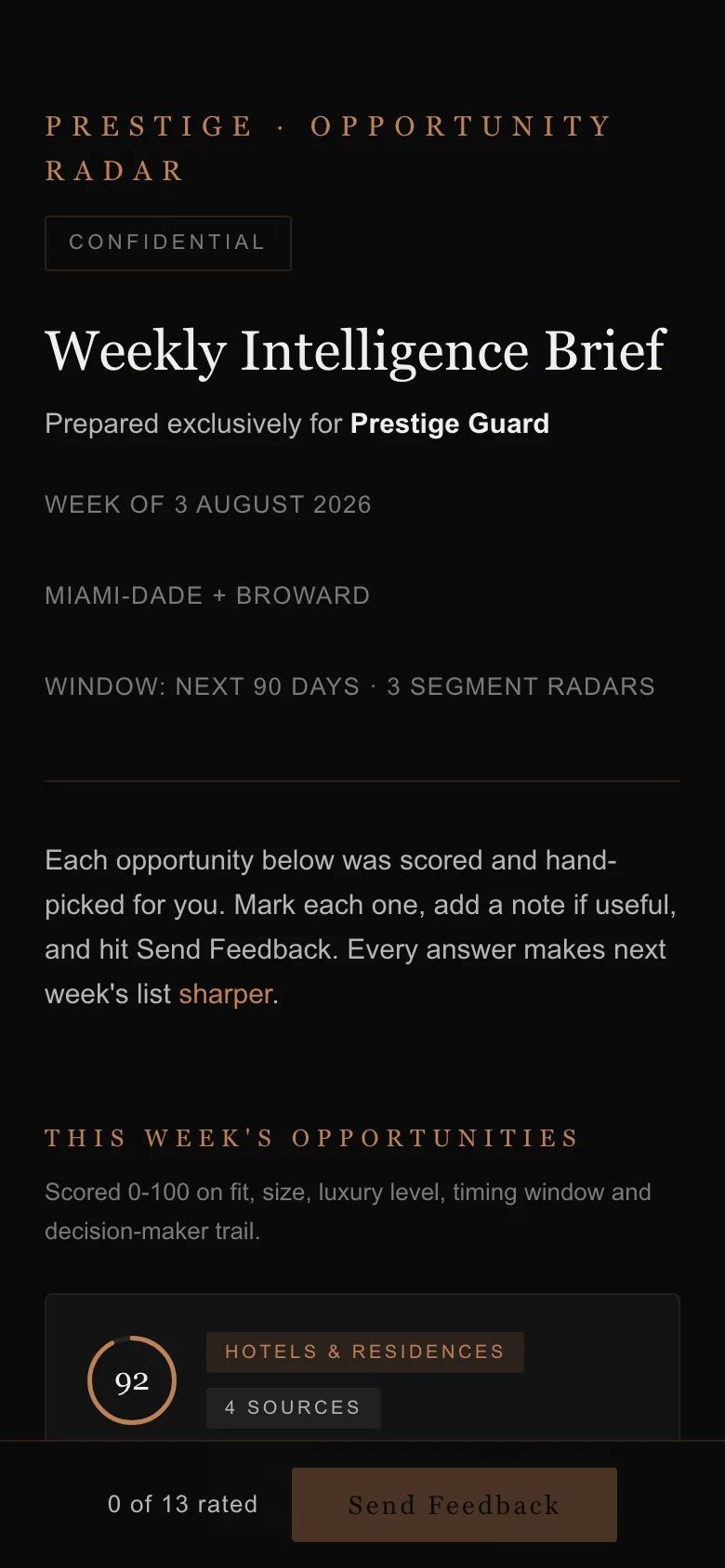 Radar on mobile